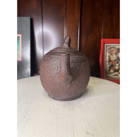 Yixing Zisha Chinese Clay Teapot 2008 Purple Clay Handmade Year Of Rat - Picture 3 of 10